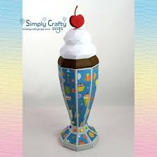 Milkshake Svg File Simply Crafty Svgs 3d Paper Crafts Crafty Paper Crafts Diy
