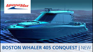 Boston whaler models in the realm, conquest and larger outrage series are considered cabin cruiser boats. Boston Whaler 405 Conquest New Sport Cabin Cruiser Youtube