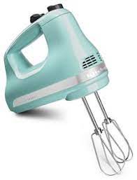 Kitchenaid hand mixer 5 speed beatersville. Aqua Sky 5 Speed Ultra Power Hand Mixer Khm512aq Kitchenaid