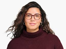 Haley Eyeglasses in Russet Red