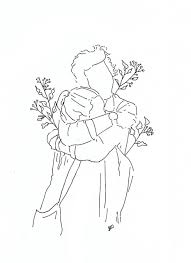 Poeticamente Flor Couples In Love For Line Drawings Requests Outline Art Art Drawings Line Art Drawings