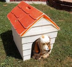 Rare Vintage Plastic Basset Hound Dog House Toy Box Toy Chest Midcentury Dog Basset Hound Dog Dog House Hound Dog