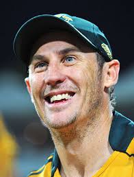 Man of the Match David Hussey is in good spirits after the defeat