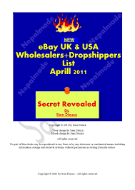 Free dropshipping suppliers for ebay. Ebay Wholesalers And Dropshippers List 2011 By Sam Kaumar Issuu