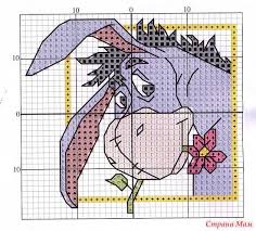 eeyore free cross stitch pattern chart disney cross