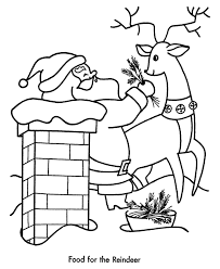 Download and print free adorable santa claus and reindeer coloring pages. Christmas Santa And Reindeer Coloring Pages Images Pictures Becuo Coloring Library