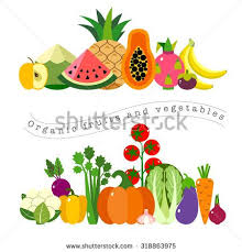 Organic Fruits And Vegetables Template Vector Illustration Set Of Hand Painted Vegetables And Illustration De Fruits Fruits Et Legumes Bio Fruits Et Legumes
