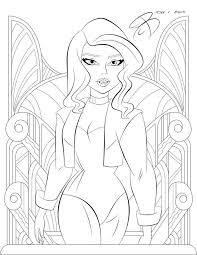 Coloring Pages Black Canary By Rcbrock Black Canary Coloring Pages Comic Books Art