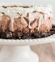 While the fat and calories are low, the cake is fancy enough to serve for a celebration. Chocolate Vanilla Ice Cream Cake An Italian In My Kitchen