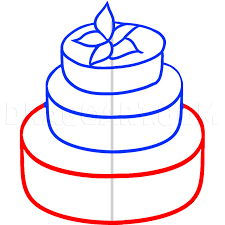 How To Draw A Wedding Cake Step By Step Drawing Guide By Dawn Dragoart Com How to make a wedding cake: how to draw a wedding cake step by