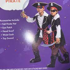 NWT Kids MEMBERS MARK Pirate Costume Size Small 4-6 | eBay