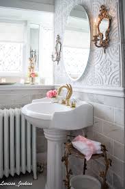 Wood beams, furniture with delicate, carved details, stone or brick floors covered with. French Country Bathroom Makeover Welch House 1900