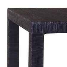 Previousinverted u coffee table nextgrasscloth coffee table after van horn. Navy Grasscloth Side Table Aneka Tusma Indoor Grasscloth Furniture