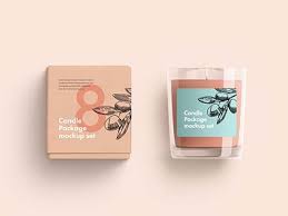 Download Free Candles Package Mockup Psd