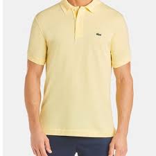 Men S Lacoste Polo Shirt Yellow Boutique