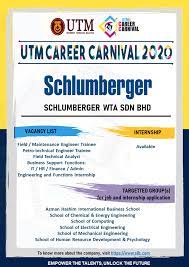 Search and apply for the latest logistics internship jobs in senai, johor. Internship Job Opportunities Schlumberger Wta Sdn Bhd Utm Career Carnival 2020
