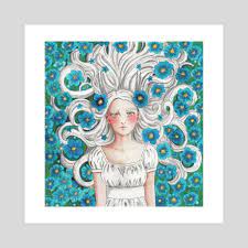 Flower witch, an art print by Dani R - INPRNT