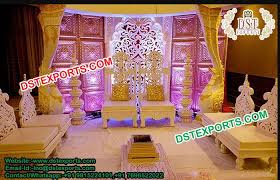 Designer Indian Wedding Mandap Chairs Set Dstexports These Mandap Chairs Are Made Of Treated Wood Hand Carved Mandap Wedding Mandap Bride Groom Chairs