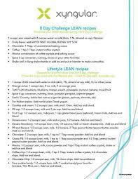 Pin By Michelle Ahl On Xyngular Xyngular 8 Day Challenge Lean Meals Shake Recipes