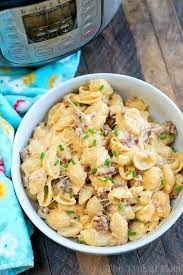 Use whatever mac and cheese recipe you like. Meat Lovers Pressure Cooker Mac And Cheese Instant Pot Ninja Foodi