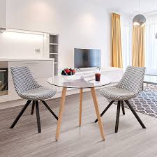 The nesting metal profiles are the striking, modern design features a round metal frame with a crossing base and a stylish finish. Buy Ivinta Modern Small Dining Table Round Glass Coffee Table Farmhouse Kitchen Table For Small Spaces Accent Table Sofa Table Small Bistro Table Leisure Tea For Dining Room Living Room 31 5 X