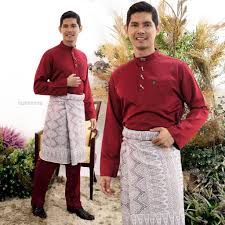 Seluar ada poket kiri, kanan dan belakang seluar. Baju Melayu Moden Merah Gelap Maroon Dewasa Bapa Ayah Anak Kanak Kanak Budak Shopee Malaysia