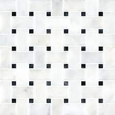 Msi angora basketweave 12 in. Calacatta Honed Marble Basket Weave Mosaic Tile