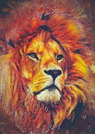 Lion Art Lion Animals Canvas Print By Jbjart Lion Art Contemporary African Art African Art Paintings