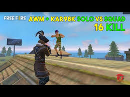 Free fire (gameloop), free and safe download. Awm Kar98k 16 Kill Solo Vs Squad Overpower Fan Booyah Gameplay Garena Free Fire Top Trending Tv