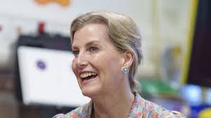 Duchess Sophie brings joy to young patients in the brightest floral tea  dress