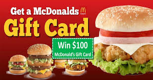 100 Mcdonald S Gift Card Customer Survey Mcdonalds Gift Card Free Food Coupons Free Mcdonalds