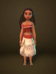 Moana Sculpted 3d Character Model Ashley Riza 3d Artist In 2020 Character Modeling 3d Artist 3d Character