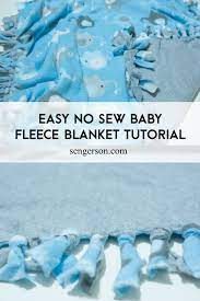 My friend showed me how to make these and i think they look so much nicer than baby blankets: No Sew Fleece Baby Blanket Tutorial 6 Easy Steps With Photos