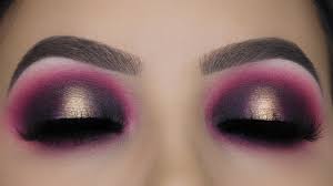 pink and gold smokey eye makeup