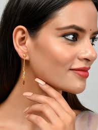 Flora Diamond Sui Dhaga Earrings Radiant Drop