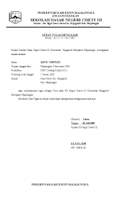 Contoh Kop Surat Sekolah Dasar Negeri Barisan Contoh