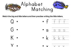 Identify and color the capital and small letters using distinct colors. Alphabet Worksheets