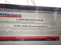 Beli tiket online lebih mudah di alfamart dan banyak bonus nya, nikmati beragam kemudahan beli tiket online hanya di alfamart, cek juga katalog promo jsm alfamart. Pusaka Info Lowongan Kerja Pt Sumber Alfaria Trijaya Facebook