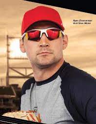Ryan Zimmerman Gold Glove Winner In A Pair Of Terrific Mirrored Sports Sunglasses Sunglasses Washington Nationals Baseball Oakley Sunglasses