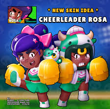 Скачать null's brawl brawl stars 32.153 с эдгаром и байроном. Skin Idea Cheerleader Rosa Brawlstars