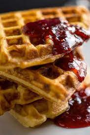 Simple Yeasted Waffles Recipe Yeasted Waffles Waffle Recipes Waffles