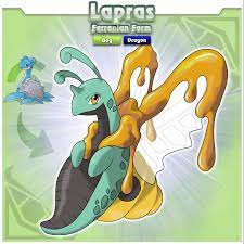 Artworks218 No Instagram Evolve Labee Into Lapras The Angel Pokemon It Fills The Air Of The Forests With I Game Character Design Pokemon Character Design