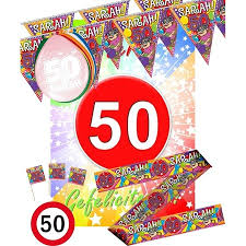 Vijftig 50 Jaar Sarah Feestartikelen Pakket M Versiering Voor Verjaardag Fun En Feest