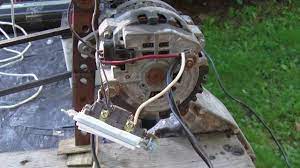 alternator demo wiring connection to battery capacitors inverter modification youtube free energy generator diy renewable energy alternator