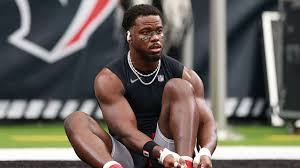 Houston Texans linebacker Azeez Al-Shaair during an NFL game