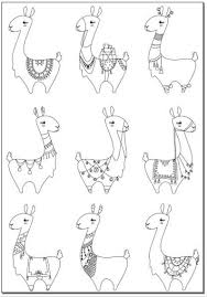 Voodoodles Lots Of Llamas Coloring Page Etsy Coloring Pages Drawings Doodle Art