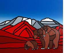 Bear Family Canmore By Jason Carter Contemporary Canadian Native Inuit Aboriginal Art Bearclaw Gallery Canadian Art Art Indigenous Art