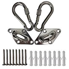 Take it home and enjoy your leisure time with our a free stainless steel chain is supplied so the swing is ready to hang to a sturdy structure. Buy Coscool 1000 Lb Heavy Duty Hammock Hanging Kit Hammock Stands Tree Swing Rope Hammock Chair Yoga Suspension Hardware Kit Ceiling Hooks Online In Indonesia B08b5vjmky