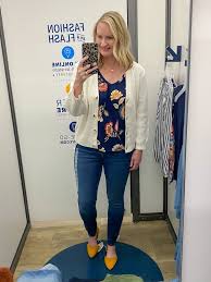 Add a dash of colour to your tailoring with this striking crepe jacket. Old Navy Dressing Room Try On For A Spring Capsule Wardrobe Classy Yet Trendy