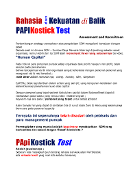 Maybe you would like to learn more about one of these? Pdf Rahasia Kekuatan Di Balik Papikostick Test Randra Ignatius Academia Edu